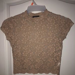 Lace Short Sleeve Top